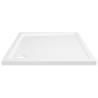 Square ABS Shower Base Tray White 80x80 cm - Modern Comfort