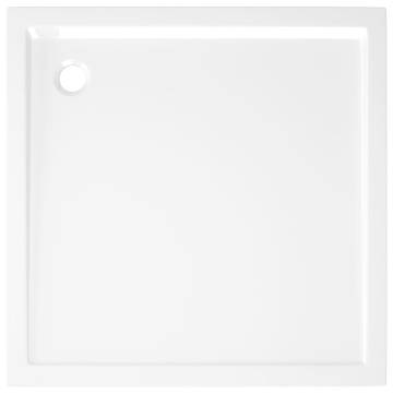 Square ABS Shower Base Tray White 80x80 cm - Modern Comfort