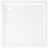 Square ABS Shower Base Tray White 80x80 cm - Modern Comfort