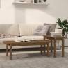 2 Piece Coffee Table Set Honey Brown Solid Wood Pine Colour honey brown Quantity in Package 1 