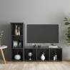 TV Cabinets 2 pcs Grey 107x35x37 cm Engineered Wood Colour grey Quantity in Package 2 Height 37 cm Width 107 cm 