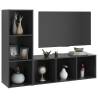 Stylish Grey TV Cabinets - 2 pcs, Engineered Wood | HipoMarket