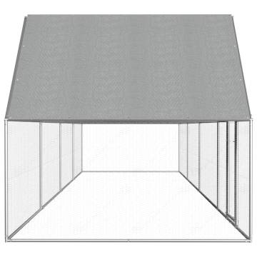 Spacious 8x2x2m Galvanised Steel Chicken Coop