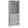 Elegant Highboard Concrete Grey - Stylish Storage Solution