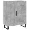 Highboard Concrete Grey | Stylish Engineered Wood Storage