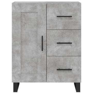 Highboard Concrete Grey | Stylish Engineered Wood Storage