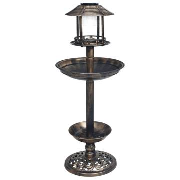 Decorative Birdbath with Solar LED Lights | Hipo Market