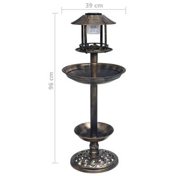 Decorative Birdbath with Solar LED Lights | Hipo Market