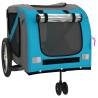 Blue & Grey Pet Bike Trailer | Durable Oxford & Iron Design