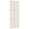 Sliding Door Gold 76x205 cm - Frosted ESG Glass & Aluminium