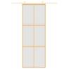 Sliding Door Gold 76x205 cm - Frosted ESG Glass & Aluminium