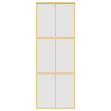 Sliding Door Gold 76x205 cm - Frosted ESG Glass & Aluminium