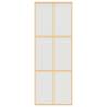 Sliding Door Gold 76x205 cm - Frosted ESG Glass & Aluminium