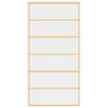 Sliding Door Gold 102.5x205 cm - Clear Glass & Aluminium