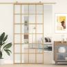 Sliding Door Gold 102.5x205 cm Clear ESG Glass and Aluminium Colour gold Size 102.5 x 205 cm Quantity in Package 1 Pattern 6x4 grids 