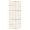 Sliding Door Gold 102.5x205 cm - Clear ESG Glass & Aluminium