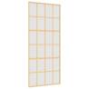 Elegant Sliding Door Gold 90x205 cm with Frosted ESG Glass