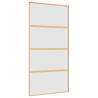 Sliding Door Gold 102.5x205 cm - Frosted ESG Glass & Aluminium