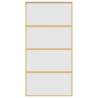 Sliding Door Gold 102.5x205 cm - Frosted ESG Glass & Aluminium