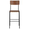 Elegant Brown Bar Chairs - Set of 2 | Hipomarket UK