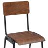 Elegant Brown Bar Chairs - Set of 2 | Hipomarket UK