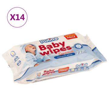 Baby Wipes 14 Packs - Gentle Cleansing for Sensitive Skin