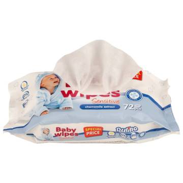 Baby Wipes 14 Packs - Gentle Cleansing for Sensitive Skin