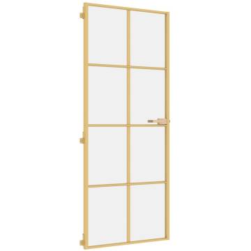 Interior Door Slim Golden 83x201.5 cm - Modern Glass & Aluminium