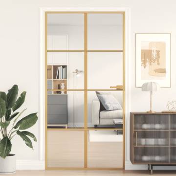 Interior Door Slim Golden 102.5x201.5 cm - Modern & Durable