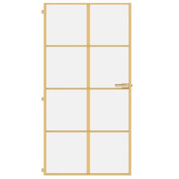 Interior Door Slim Golden 102.5x201.5 cm - Modern & Durable