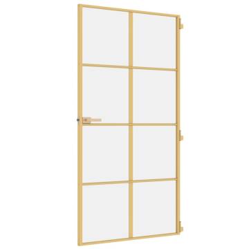 Interior Door Slim Golden 102.5x201.5 cm - Modern & Durable