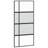 Sliding Door Black 102.5x205 cm | Tempered Glass & Aluminium