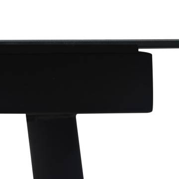 Garden Dining Table Black 150x80 cm - Stylish & Durable