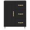 Stylish Highboard Black - Elegant Engineered Wood Storage Unit