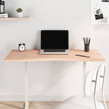 Solid Wood Beech Desk Top 110x(50-55)x2.5 cm | HIPO Market