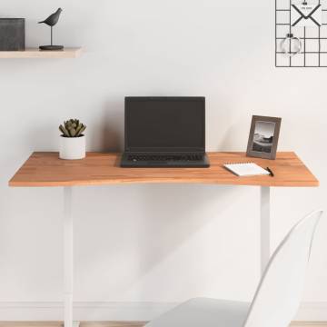 Solid Wood Beech Desk Top 100x(45-50)x1.5 cm | Hipo Market