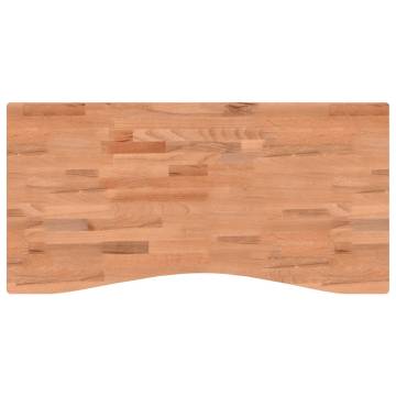 Solid Wood Beech Desk Top 100x(45-50)x1.5 cm | Hipo Market