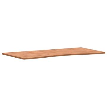 Solid Wood Beech Desk Top 100x(45-50)x1.5 cm | Hipo Market