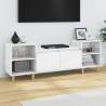 Stylish High Gloss White TV Cabinet | 160x35x55 cm