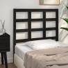 Bed Headboard Black 95.5x4x100 cm Solid Wood Pine Colour black Size 95.5 x 100 cm Quantity in Package 1 