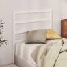 Stylish White Bed Headboard - Solid Pine Wood 96x4x100 cm