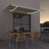 Manual Retractable Awning with LED 400x300 cm Cream Colour cream Size 400 x 300 cm Quantity in Package 1 