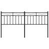 Stylish Black Metal Headboard - 160 cm for Your Bedroom