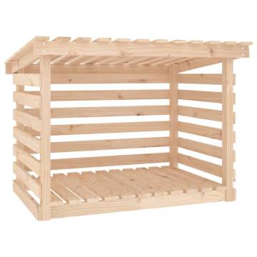 Solid Pine Firewood Rack 108x73x79 cm - Durable Storage