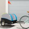 Bike Trailer Black and Blue 45 kg Iron Colour blue Size 126 x 63 x 63 cm 