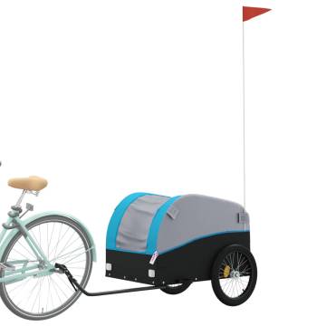 Bike Trailer Black and Blue - 45 kg Iron | HipoMarket