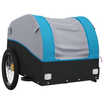 Bike Trailer Black and Blue - 45 kg Iron | HipoMarket