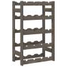 Stylish Grey Pine Wine Rack for 20 Bottles | HipoMarket