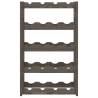 Stylish Grey Pine Wine Rack for 20 Bottles | HipoMarket