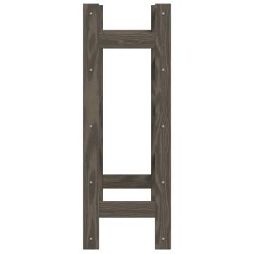 Stylish Grey Pine Wine Rack for 20 Bottles | HipoMarket